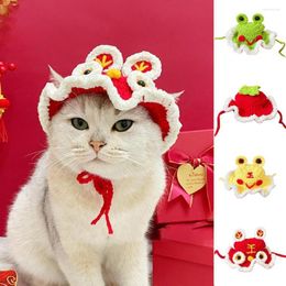 Cat Costumes Cozy Pet Knitted Hat Headwear Cartoon Animal Cute Accessories