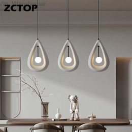 Nordic Wabi Sabi Wind Pendant Lamps for Living Dining Room Bar Home Decor Hanging Chandeliers Bedroom Loft Art Lighting Fixtures HKD230824