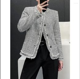 Men's Jackets A0866 Fashion Coats & 2023 Runway Luxury European Design Party Style Clothing