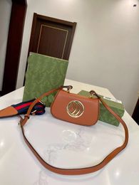 2023 New Ophiidia Pen Bucket Bag Leather Large Capacity One Shoulder Portable THEO Fashion Ladies Underarm Diagonal Bag Long shoulder strap fashion series