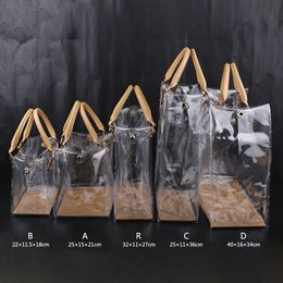 Bag Parts Accessories Fashion Leather Shoulder Strap Handmade PVC Bag Accessories Set for Women DIY Handbag Shoulder Clear Tote Bag 230824