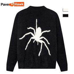 Men's Sweaters Spider Pattern Y2K Sweater Men Women Retro Oversized Knitted Jumpers Autumn Streetwear Harajuku Pullover Sweaters Street 230824