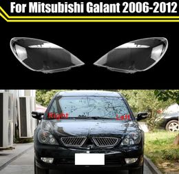 For Mitsubishi Galant 2006-2012 Front Glass Headlight Cover Head Light Lens Caps Lamp Lampshade Shell