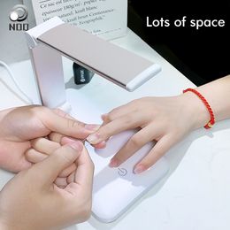 Nail Dryers Lamp Light For Gel Nails Art Curing Lighting Beads Foldable Flash Cure Home DIY Salon Manicure 230825