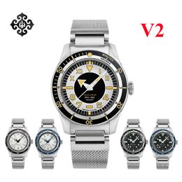 Wristwatches IPOSE IX DAO 5303 Watch For Men PT5000 Movement Automatic Mechanical GMT Sport Retro Diving Casual Dress 200m Waterproof Watches 230824