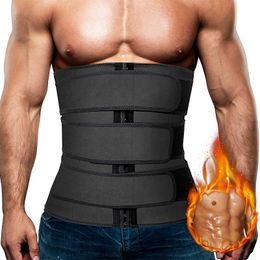 Men's Body Shapers Waist Trainer Trimmer for Men Tummy Control Shapewear Neoprene Sweat Belt Slimming Shaper 230825