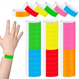 Other Event Party Supplies 600pcs Events Paper Wristbands Colourful Hand Bands Arm Identification Waterproof Wrist Straps 230824