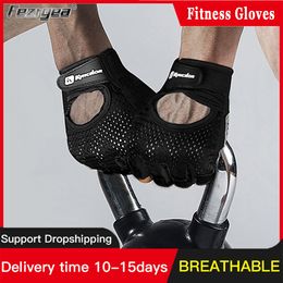 Cycling Gloves Weightlifting Breathable Non-Slip Silicone Half-Finger Cycling Gloves 230825