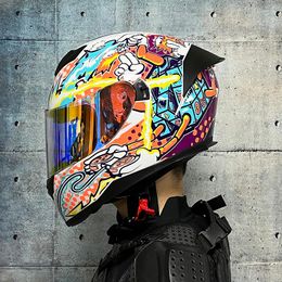 Motorcycle Helmets Full Face Racing Helmet Motocross Module Winter Double Lens Motocicleta Capacete DOT Approved