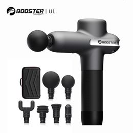 Massage Gun BOOSTER U1 Generation Back and Neck Massager Deep Tissue Percussion Muscle Machine for Fitness Exercise 230824