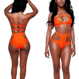 Women's Swimwear Bikini Set Bathing Suit Swimsuit Biquini Lace-up Sexy Hollowed Out Seduction Sexi Beachwear For Women Girl Lady DK63