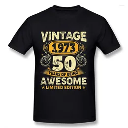 Men's T Shirts 50 Year Old Gift Vintage 1973 50th Birthday Retro T-shirts Women Men Harajuku Fashion Tshirt 1972 Limited Edition Tees