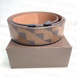 Men Designer Belt Classic fashion casual letter smooth buckle womens mens leather belt width 3.8cm with box size 105-120