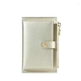 Wallets Pearl PU Leather Women Wallet Fashion Zipper Short Lady Coin Purse Female Money Bag Clip Holder Clutch