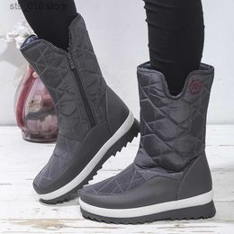 Boots Women Boots Non-slip Waterproof Winter Ankle Snow Boots Platform Winter Women Shoes with Thick Fur Botas Mujer Thigh High Boots T230824
