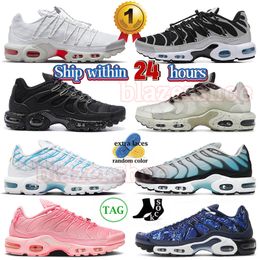 Tn Plus Mens Women OG Running Shoes Sports Tns Cushion Utility Black Grey White Red Terrascape Black Lime Sail Sea Glass Baltic Blue Atlanta tn. SE Sneakers Trainers