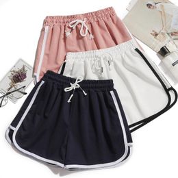 Running Shorts Summer Fashion Casual Bottoms Women Candy Color Breathable Plus Size Lady Elastic Waist Sports Short Pants