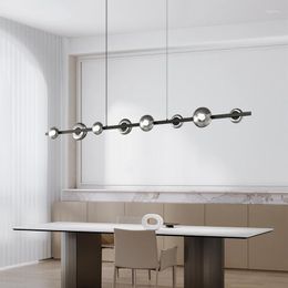 Chandeliers Designer Art Modern Nordic Minimalist LED Chandelier Pendant Lamp For Living Dining Room Office Interior Glass Ceiling Hanging