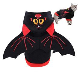 Cat Costumes Dog Bat Wings Costume Suit For Halloween Soft Pet Outfits Cloth