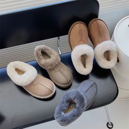 Tasarımcı Kadın Kar Botları Avustralya Mini Botlar Sıcak Platform Klasik Ultra Kapalı Avustralya Taztı Terlik Ev Ayakkabı Kış Tembel Kürk patik Kış Yün Botlar