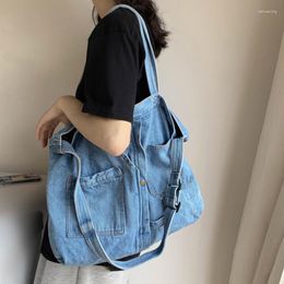 Evening Bags Denim Shoulder For Women Casual Jeans Designer Luxury Handbags Shopping Bag Blue