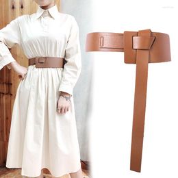 Belts Korean Version Waist Black For Woman Dress Ladies Girdle Wide Fashion Versatile Corset Decorative Shirt Belt