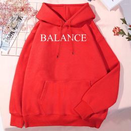 Men's Hoodies Balance Simple Letter Male Clothing Classic Casual Sport Hooded Vintage Fashion Clothes Simplicity Outdoor Streetwear For Men