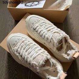 Xvessels Shoes Wu Jianhao white pink small fragrant tweed color changing low gang beggar canvas women's on Valentine's YJHF