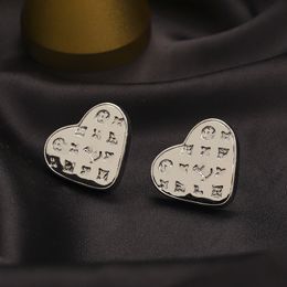 Luxury Brand Letter Stud Earrings Designer Earring Women Jewelry Accessories Fashion Party Gifts 20 Style