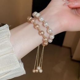 Charm Bracelets 2023 Baroque Pearl Bracelet Sexy For Woman Fashion Lady Temperament Vintage Jewellery
