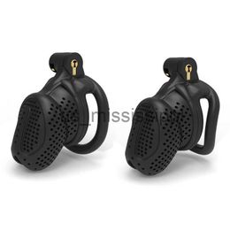 Other Health Beauty Items Male Chastity Device 3D Print Beehive Design Breathable Cock Cage 2 Types of Penis Rings Adult For Men Penis x0825