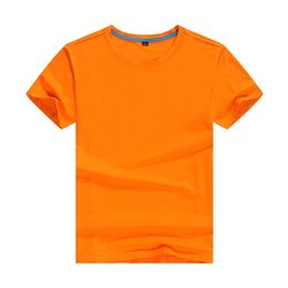 New DYMH 001 # Men's 40 Thread Pull Stand Siro Heavy Duty Cotton Short Sleeve T-shirt Basic Solid Colour