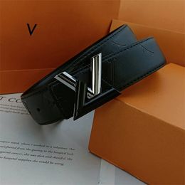 Classic designer belt men women belts trend letter buckle leisure retro Embossed twill colour belt 3.8 width versatile formal dress jeans waistband