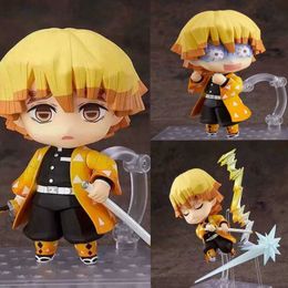 Action Toy Figures 10cm Demon Slayer Agatsuma no Action figure toys doll Christmas gift with box