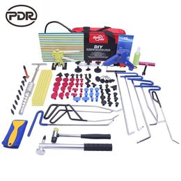 PDR Rods Hook Tools Tool To Remove Dents Removing Fix Dents Car Repair Kit Tools Dent Puller Glue Tabs Suction Cups228m