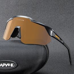 Outdoor Eyewear Kapvoe Cycling Glasses Polarised MTB Goggles Women Pochromic Bike Sunglasses Sports Man UV400 Riding Bicycle 230824