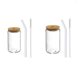 Wine Glasses Drinking Cup With Lid And Straw Cleaning Brush Coffee Mug For Cocktail