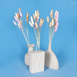 Decorative Flowers 1Pc Artificial Tail Grass Simulation Pampas For Boho Home Wedding Vase Decor Pompous Flower Arrangement