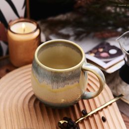 Mugs Fashion Vintage Ceramic Breakfast High Quality Minimalist Luxury Creativity Coffee Modern Design Tazas Mug Cute Cup