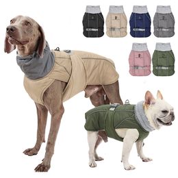 Dog Apparel Clothes Luxury Winter Jacket for Small Medium Large Dogs Waterproof Soft Padded Warm Pet Coat Safety Reflective Outfit 230825