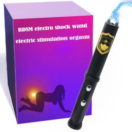 Adult Toys Men and Women BDSM Electro Shock Masturbator Wand Pulse Electric Stimulation Nipple Sex Clitoris Stimulator 230824