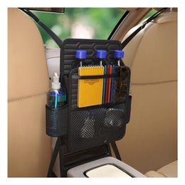 Car Organiser Seat Middle Box Storage Net Bag Divider Pet Barrier Hanging Pocket Stowing Tidying Auto Accessories