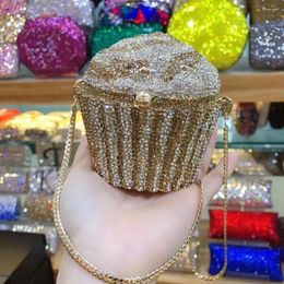 Evening Bags Cake Shape Big Diamond Crystal Women Day Clutch For Lady Gift Bag Wedding Purse Luxury Clutches Party