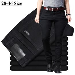 Mens Jeans Men Plus Size 38 40 Slim Skinny Stretch Straight Classic Version of Simple Black Denim Pants Male Brand Clothing 230824