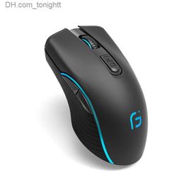 Rechargeable Computer Mouse Dual Mode Bluetooth+2.4Ghz Wireless USB Mouse 2400DPI Optical Gaming Mouse Gamer Mice for PC Laptop Q230825