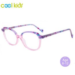 Sunglasses Frames COOL KIDS Glasses Frame Kids Children Eyeglasses Acetate Oval Glasses Kid teens 6-12 Age Prescription Glasses For Myopia WK3018 230824
