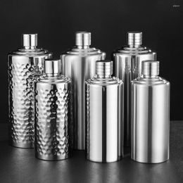 Hip Flasks 500ml Flask Good Sealing Strong Leak-proof Food Grade Drop-resistant Stainless Steel Liquor Whiskey Wine Pot Supplies