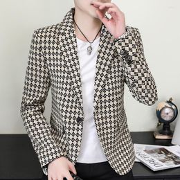 Men's Suits 2023 Autumn Leisure Business Long Sleeve Small Suit Male Korean Version Of Handsome Teenage Fashion All The Coat