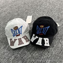 Ball Caps Black/white Baseball Cap WAB Letter Embroidery Washable Soft Hats For Men And Women Hiphop Streetwear Top Quality