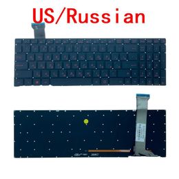 New US Russian Laptop Backlit Keyboard For ASUS ROG GL552 GL552J GL552JX GL552V GL552VL GL552VW GL552VX Notebook PC Replacement HKD230825. HKD230824